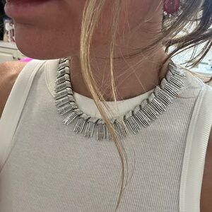 Vintage statement Silver tone Sarah Cov Necklace